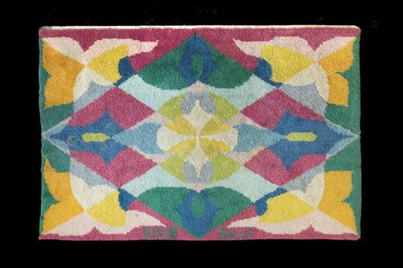 GIACOMO BALLA<BR>Torino 1871 - 1958 Roma<BR>Tappeto "Fiori+spazio"