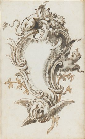 Scuola dell'Italia settentrionale, secolo XVII. Tre studi per progetti scultorei e architettonici 