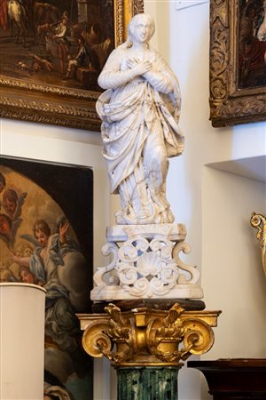 Madonna Immacolata, scultura in marmo. Secolo XVIII