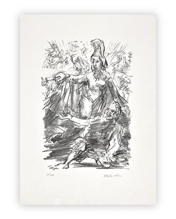 OSKAR KOKOSCHKA (1886-1980) - Atena rivela Itaca a Ulisse, 1966