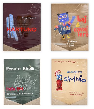 GALLERIA NARCISO TORINO - Lotto unico composto da 4 locandine
