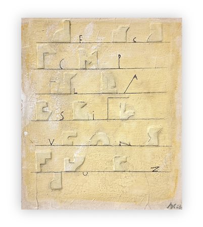 BRUNO CONTE (1939-2021) - Sub alfabeto, 1963