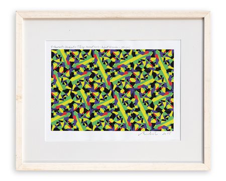 SERGIO LOMBARDO (1939) - 5 - chromatic stochatic tiling concept 2013 - Project.., 2015