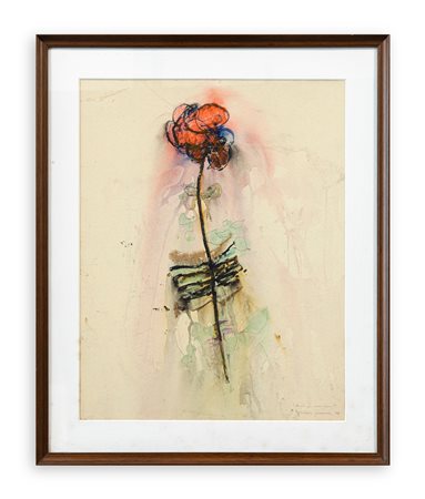 GIUSEPPE GUARINO (1922-2020) - Studio per una rosa, 1977