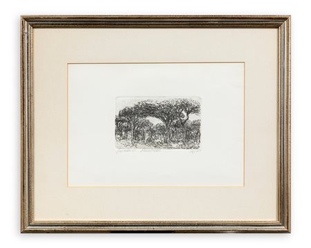 GIOVANNI BARBISAN (1914-1988) - Senza Titolo (Grosseto), 1978