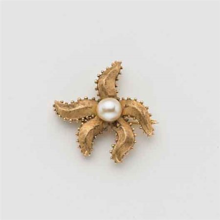 Tissting Spilla Conchiglia E Stella Marina Con Strass – 5,5 Cm, Colori Vari, Accessorio Moda Donna