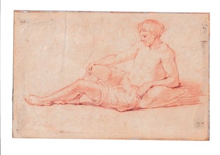  
Studio per una figura maschile seduta scuola ligure del XVIII secolo
 