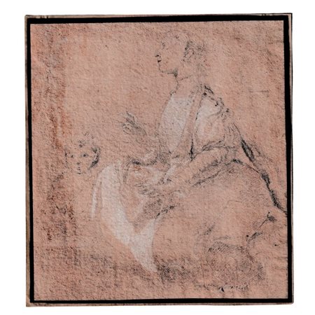  
Studio per figura femminile seduta con bambino scuola veneta del XVIII secolo
 