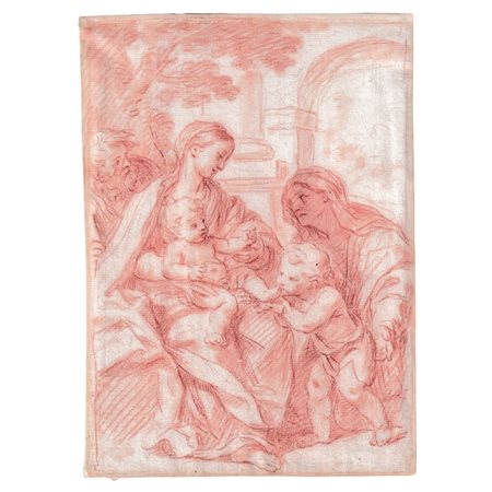  
Sacra Famiglia con Sant’Anna e San Giovannino scuola romana del XVII-XVIII secolo
 