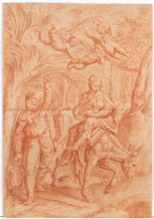  
Fuga in Egitto artista centro-italiano del XVII secolo
 