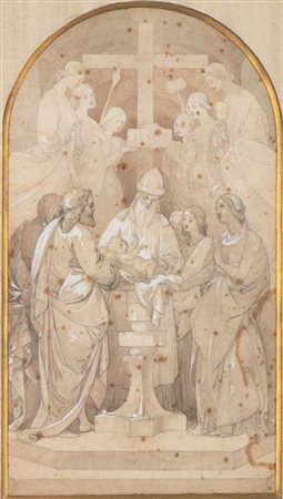 Alessandro Capalti (Roma, 1817 - 1868) 
Presentazione al Tempio 
 