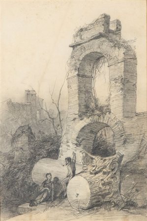  
Scorcio con rovine antiche anonimo artista del fine XIX secolo
 