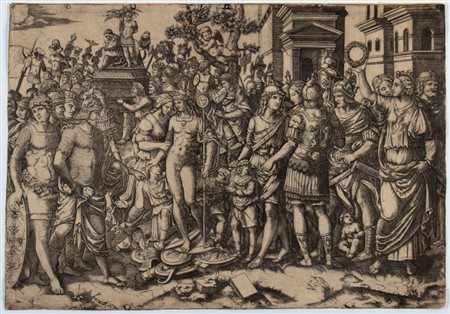 Marcantonio Raimondi (copia da) (c. 1480 - 1534) 
Il Trionfo 
 