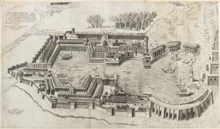 Giulio de Musi ( - fl. 1554) 
Porto di Ostia, da Pirro Ligorio 1554
 