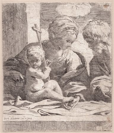 Bartolomeo Schedoni (Modena, 1578 - Parma 1615, ) 
Sacra Famiglia 
 