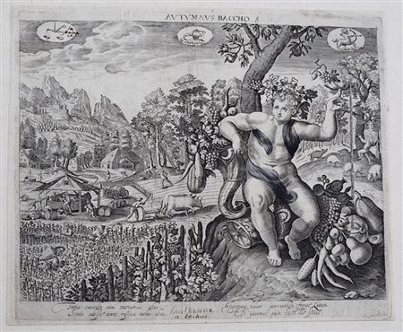 Adriaen Collaert (copia da) (1560 - 1618) 
Autumnus Baccho, da Marteen de Vos 
 