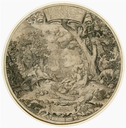 Johann Theodor de Bry (1561 - 1623) 
L'età dell'Oro, da Abraham Bloemaert 
 