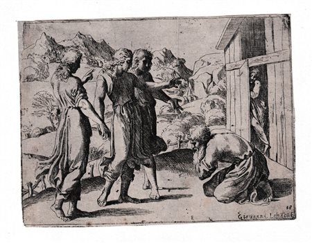 Giovanni Lanfranco (Parma, 1582 - Roma, 1647) 
Historia del Testamento Vecchio dipinta in Roma da Raffaello 
 