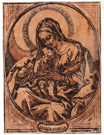 Giovanni Battista Coriolano (1579 - 1649) 
Madonna col Babino, da Guido Reni 
 