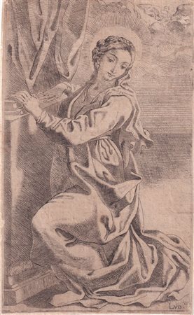 Federico Guazzi (Vercelli, 1623 - ?) 
Madonna, da Annunciazione, da Annibale Carracci 
 