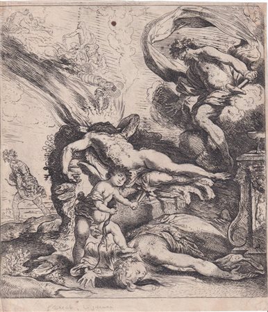 Claude Vignon (Tours, 1593 - Parigi, 1670) 
Apoteosi di Ercole 
 