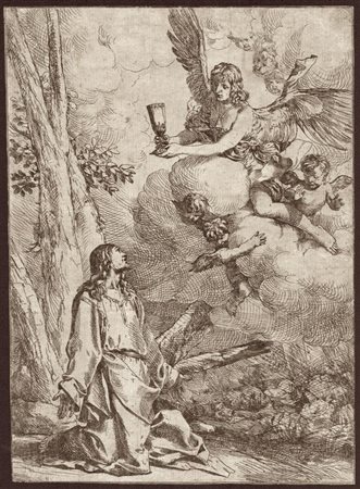 Giulio Carpioni (Venezia, 1613 - Vicenza, 1679) 
Cristo nell’orto degli ulivi 
 