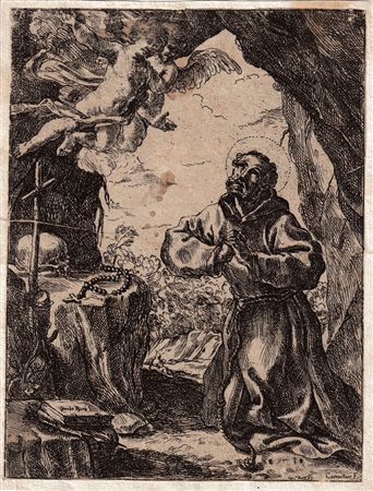 Domenico Maria  Canuti (1625 - 1684) 
San Francesco d'Assisi, da Guido Reni 
 