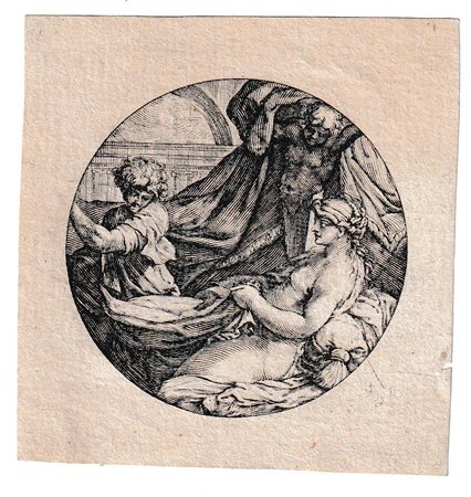 Jean Vauquer (1660 - 1690 fl.) 
Progetto per una cassa di orologio: Giuseppe e la moglie di Putifarre 
 