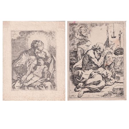 Lorenzo Loli (1612 - 1691) 
Madonna col Bambino | San Girolamo 
 