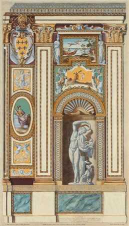 Pietro Aquila (1630 - 1692) 
Galeriae farnesianae icones ... tab. I, da Annibale Carracci 
 