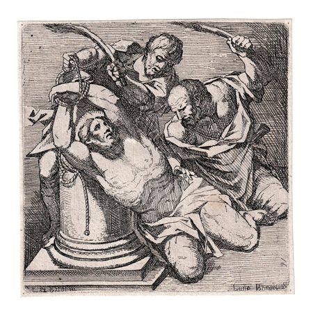 Lucio Bononi (1650 ca. - 1699 ca.) 
Flagellazione, da Lazzaro Baldi 
 