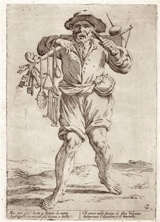 Giuseppe Maria Mitelli (1634 - 1718) 
Non può già l'huom per faticar la mano 
 