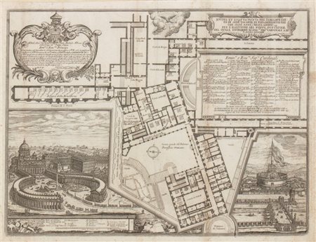  
Nuova et essatta pianta del conclave fatto in sede vacante di Papa Benedetto XIII 1730
 