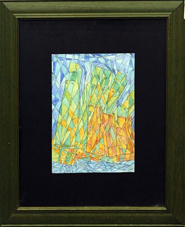 UBERTO BONETTI, "Aero vista di brindisi" anni 30/40'