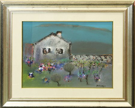 MANLIO BACOSI, "Casolare", anni '80