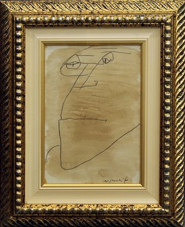 FRANCO ROGNONI, "Testa uomo", anni '80