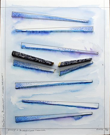 GIONI DAVID PARRA, "Project XVI, Study for Bladelight Theatre, Under Pressure", 2022