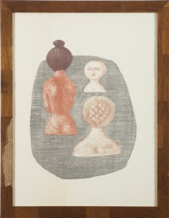 Massimo Campigli "Donne a Ischia" 1952
litografia a colori
cm 62x46,5
firmata, d