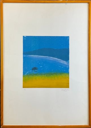 Carlo Mattioli "Senza titolo" 
litografia a colori
cm 69x49
firmata e numerata 3