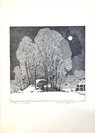 Federica Galli "La nevera" 1981
acquaforte
(lastra cm 39x39,5; foglio cm 69,5x49