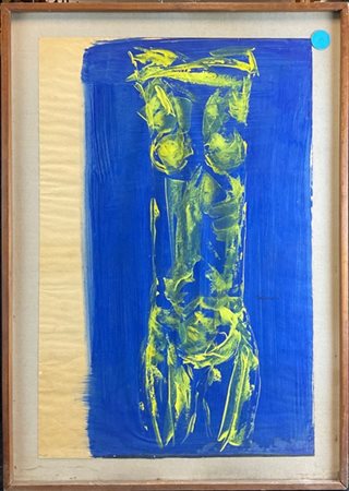 Vittorio Tavernari "Nudo" 1962/ 65
tecnica mista su carta applicata su tela
cm 7