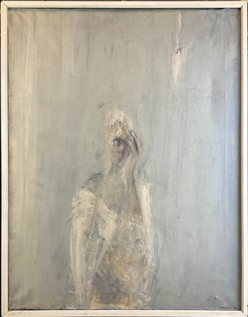Giancarlo Cazzaniga "Jazz man" 1962
olio su tela
cm 90x70
firmato e datato in ba