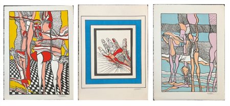 Agenore Fabbri Tre litografie a colori di soggetti diversi
cm 39x28
firmate e nu