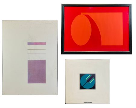 Rodolfo Aricò - Lorenzo Piemonti - Franz T. Sartori
Tre serigrafie a colori, du