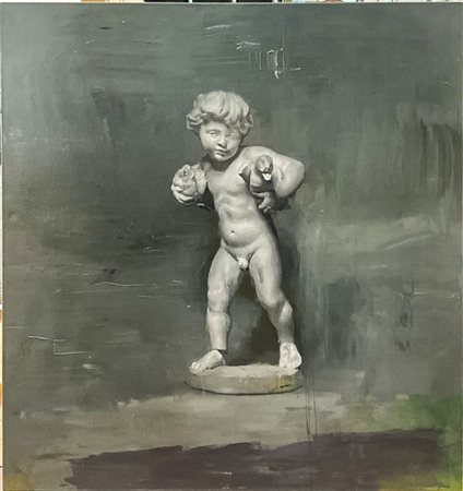 Cristiano Tassinari "Senza titolo" 
olio su tela
cm 170x160 (lievi difetti)