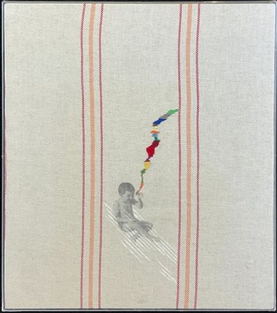 Florencia Martinez "Senza titolo" 2000
tecnica mista e stampa a getto di inchios