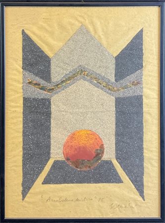 Ennio Bencini "Arcobaleno mistico" 1993
tecnica mista su carta
cm 62x44
firmato