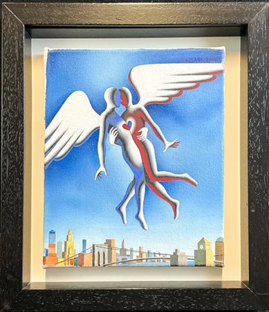 Kostabi Mark "Conjugal visit" 2009
olio su tela
cm 30,5x25,5
firmato e datato in