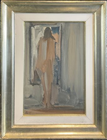 Fermin Aguayo "Femme" 1967
olio su compensato
cm 41x27
siglato e datato in basso