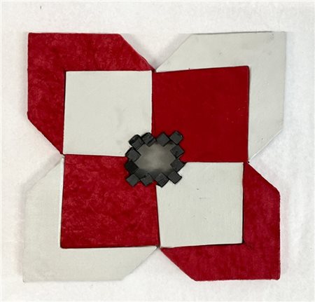 Koyuki Tezuka
"Fiore VI" 2003
tecnica mista su pannello (velluto, marmo, plexig